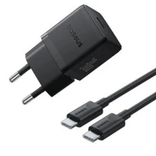 СЗУ-адаптер Baseus Palm 30W PD (1Type-C) + кабель Type-C - Type-C (Чёрный) P10111605113-01